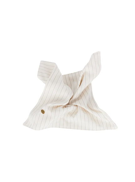 striped-square-scrunchie-cl514 / Light beige