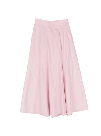 flared-flowy-midi-skirt-cu513 / Pink