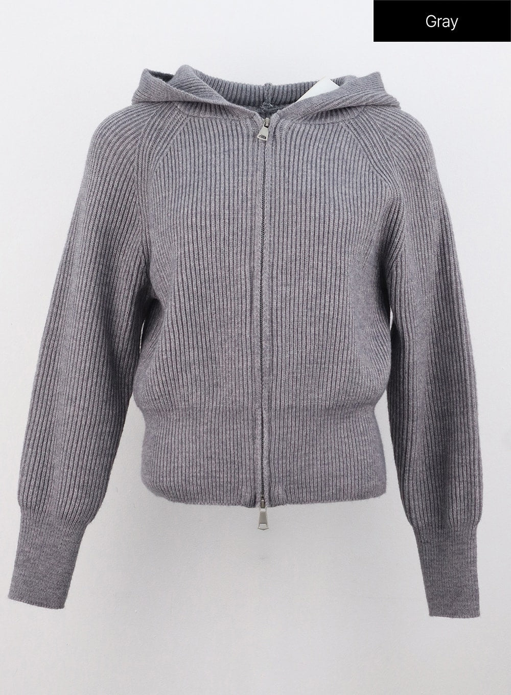 Gray zip sale up sweater