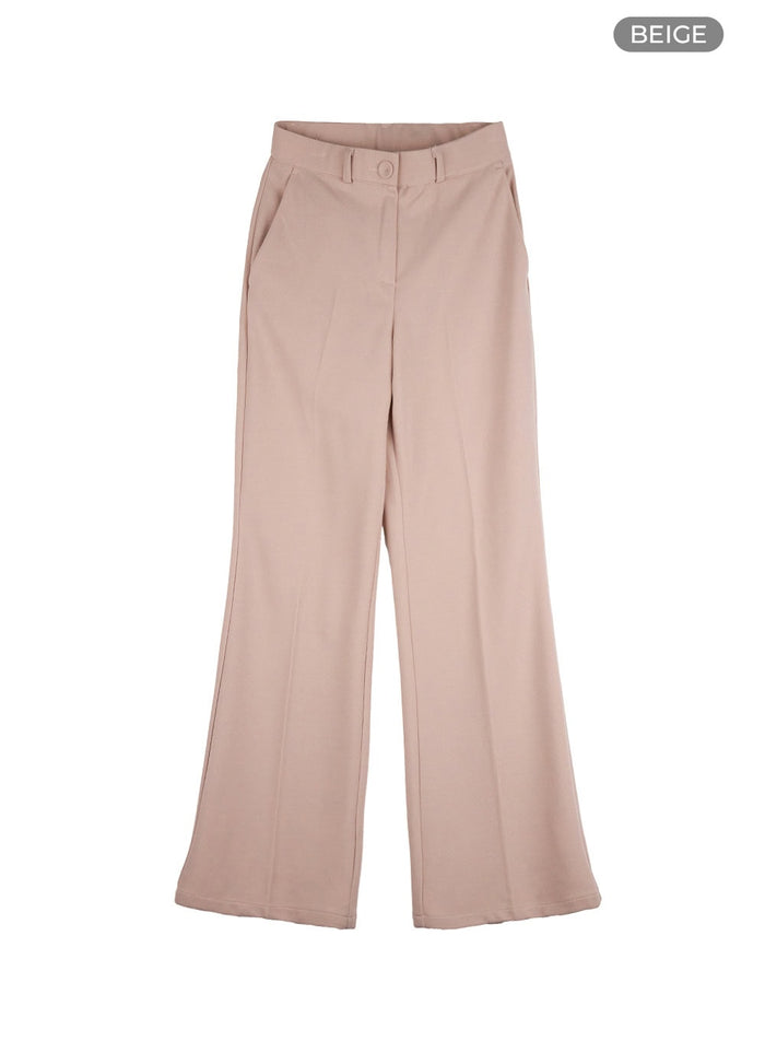 classic-straight-fit-trousers-ou419 / Beige