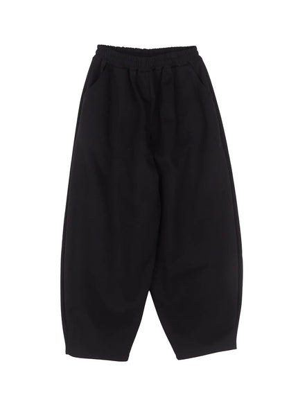 basic-wide-fit-sweatpants-cu517 / Black