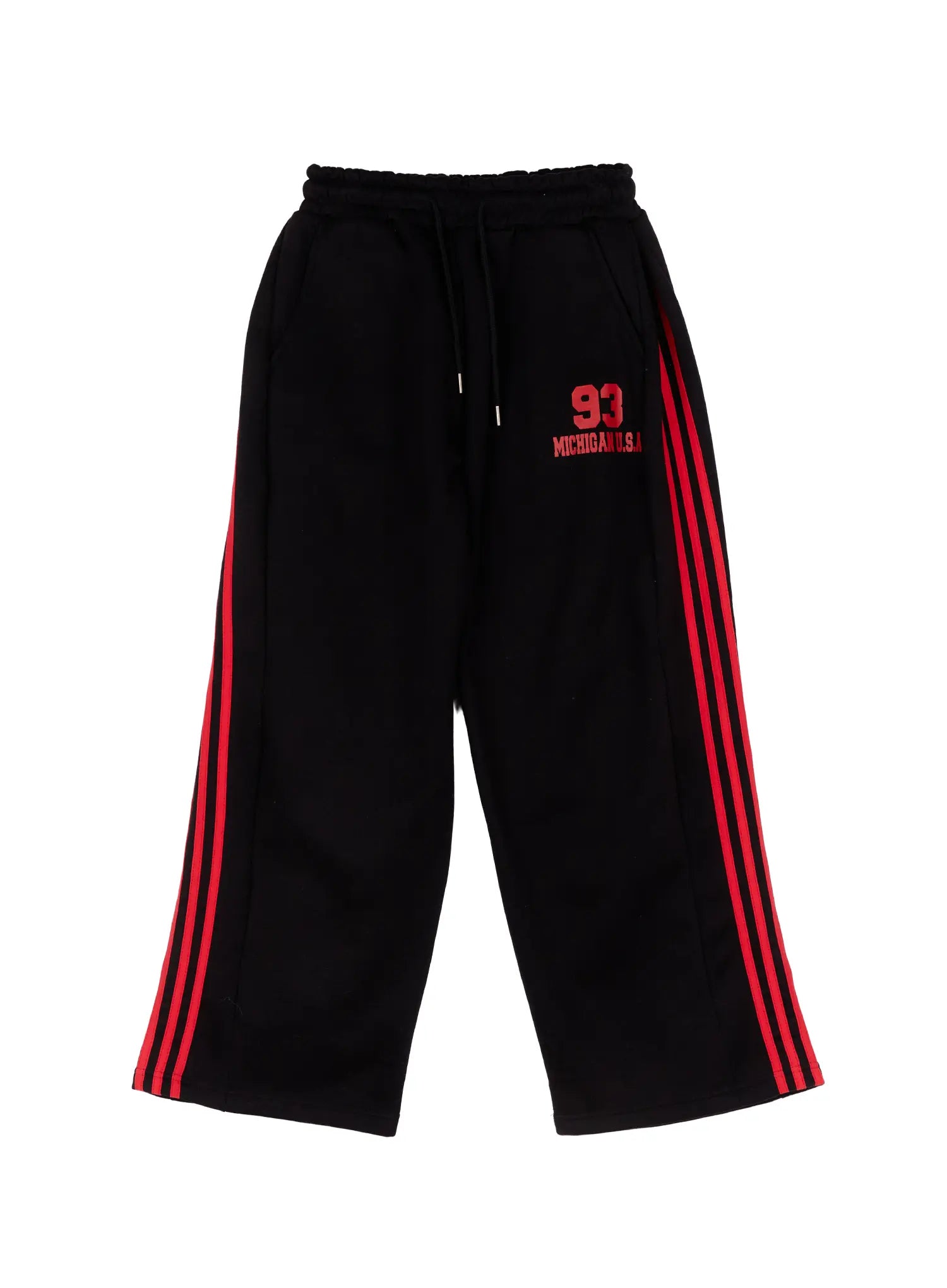 wide-leg-track-pants-cd519 / Black