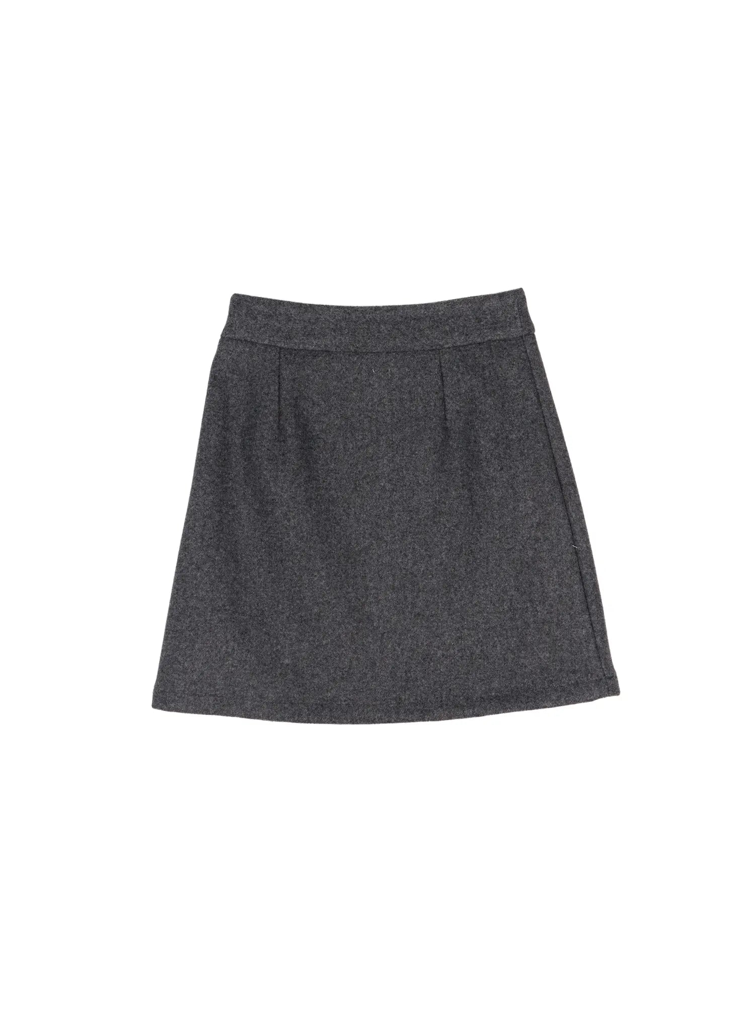 timeless-wool-a-line-mini-skirt-cn526 / Dark gray