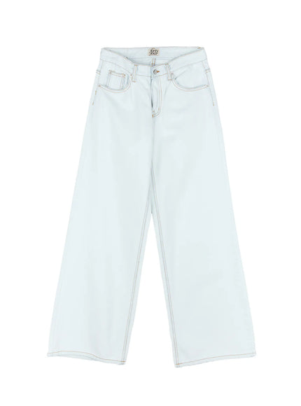 dahye-washed-relaxed-fit-denim-jeans-cl530 / Ice blue