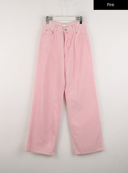 wide-leg-corduroy-pants-od311 / Pink