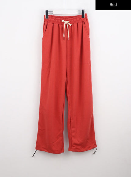 wide-fit-banded-pants-co330 / Red