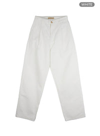 pintuck-boyfriend-fit-pants-ou418 / White