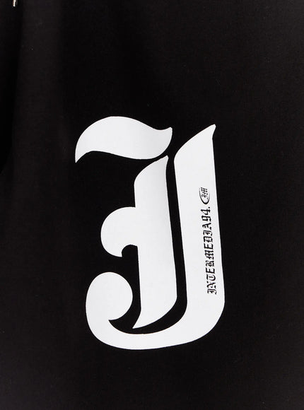 Gothic Lettering Oversized Shorts CA506