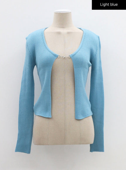Ribbed Knit Cardigan CM303