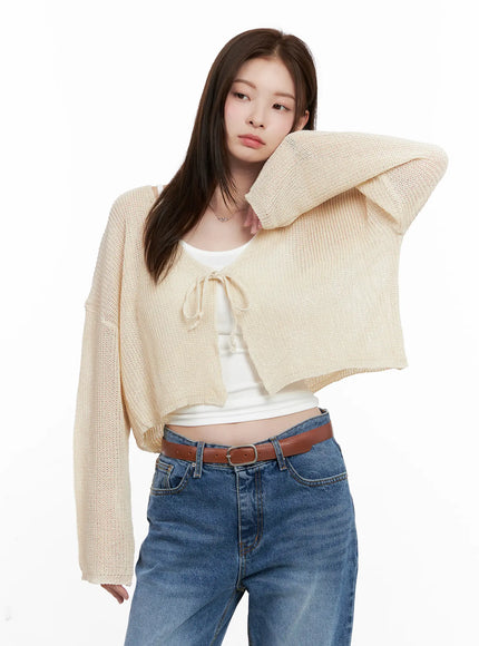 Summer Knit Crop Cardigan CL523