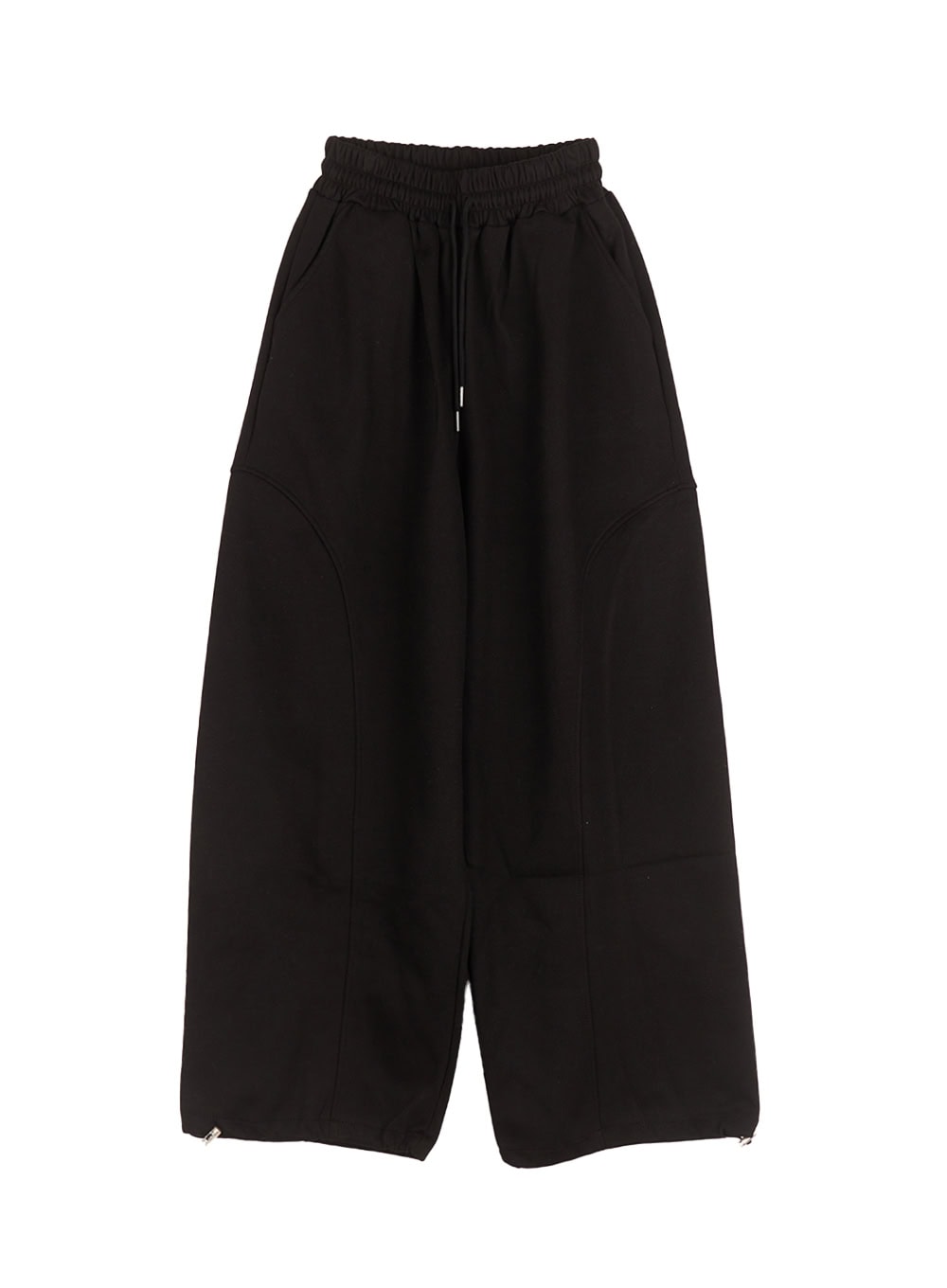 unisex-relaxed-fit-oversized-sweatpants-cm519 / Black