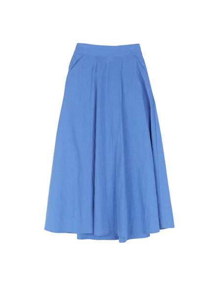 flared-flowy-midi-skirt-cu513 / blue