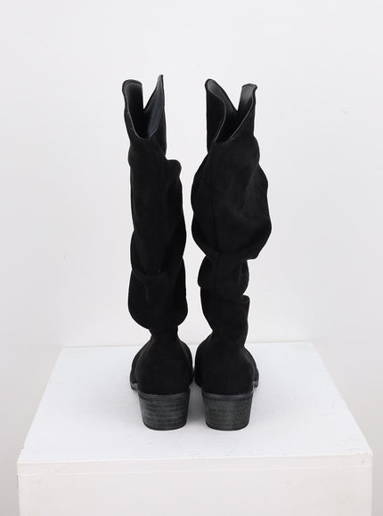 ruched-faux-leather-long-boots-co313