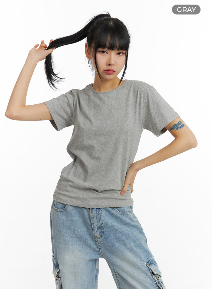 solid-t-shirt-cm407 / Gray