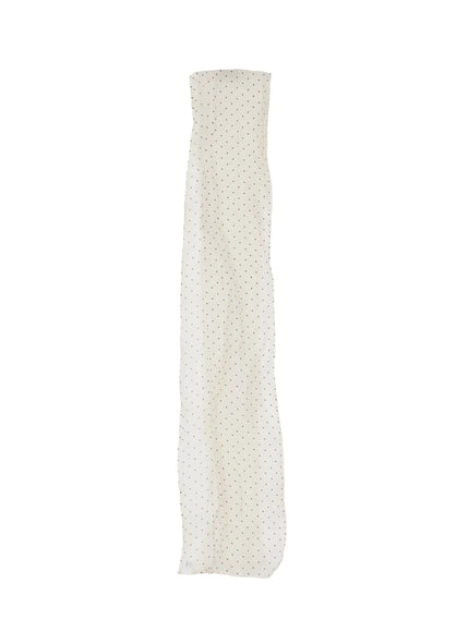 Sheer Polka Dot Skinny Scarf CS524