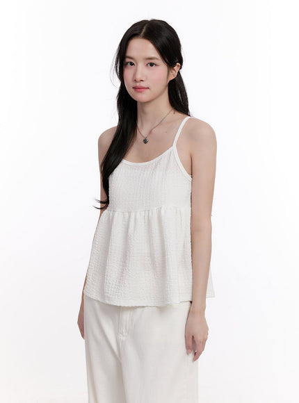 frill-flare-cami-top-cm527 / White