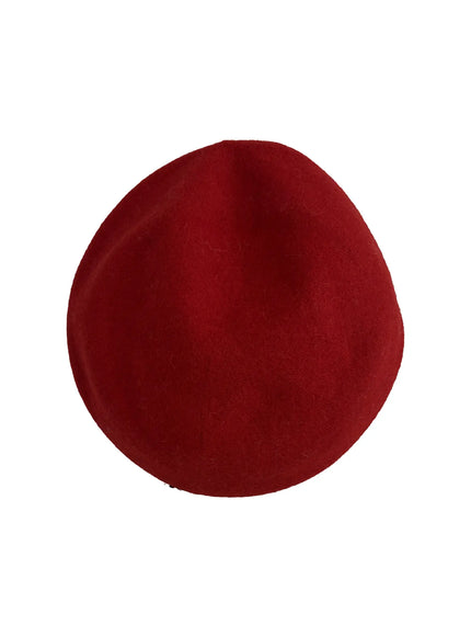 classic-wool-blend-beret-cn504 / Red
