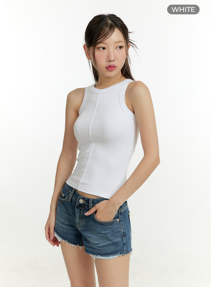 solid-cotton-tank-top-cu426 / White