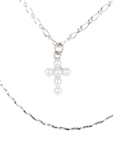 triple-layer-faux-pearl-cross-necklace-f502