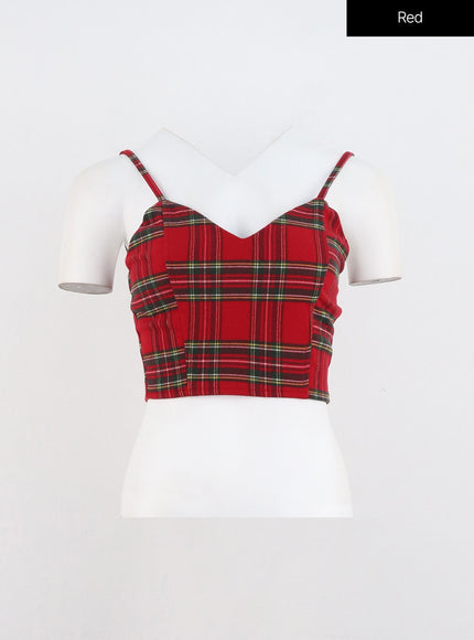 plaid-v-neck-bustier-in323