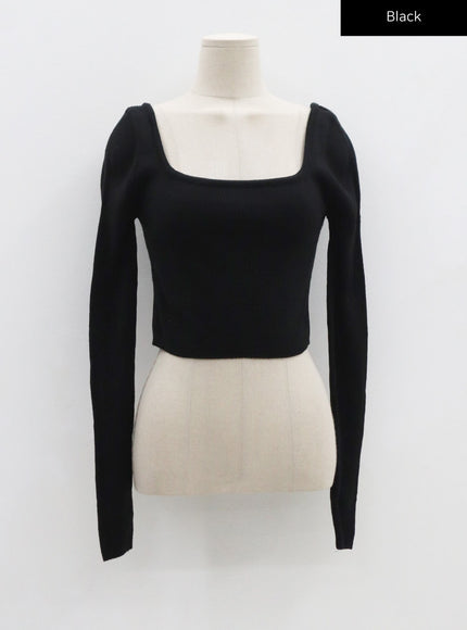 Square Knit Long Sleeve T-Shirt CS20