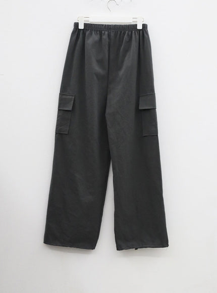Cargo Wide Leg Track Pants CM302
