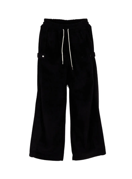 loose-fit-fleece-sweatpants-cn526 / Black