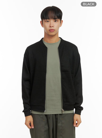 sophisticated-zip-up-shirt-co410 / Black