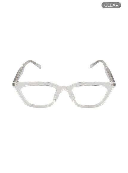 square-solid-glasses-og416 / Clear