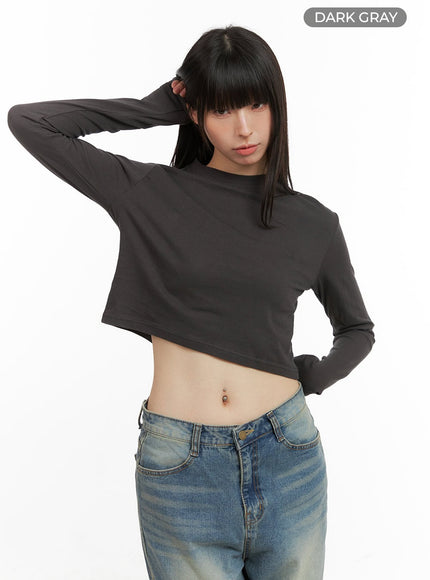 cotton-long-sleeve-cg420 / Dark gray