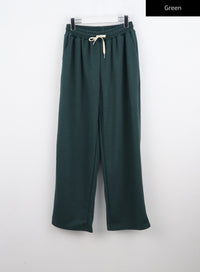wide-fit-bandedsweat-pants-co330 / Green
