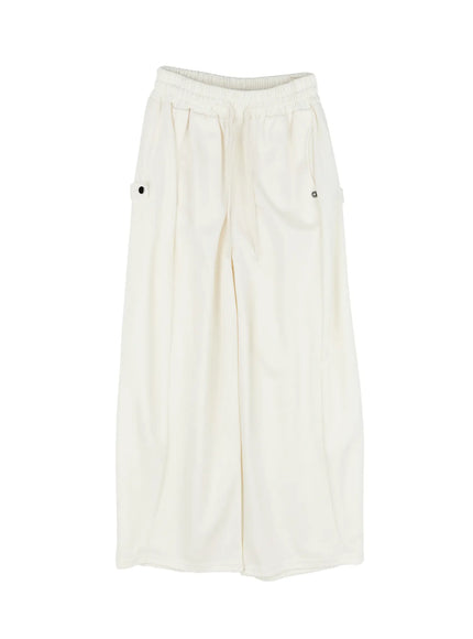 relaxed-fit-wide-leg-sweatpants-cg514 / Light beige