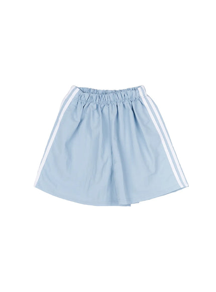 striped-athletic-shorts-ca524 / Light blue