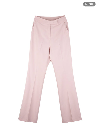 slim-tailored-pants-ol430 / Pink