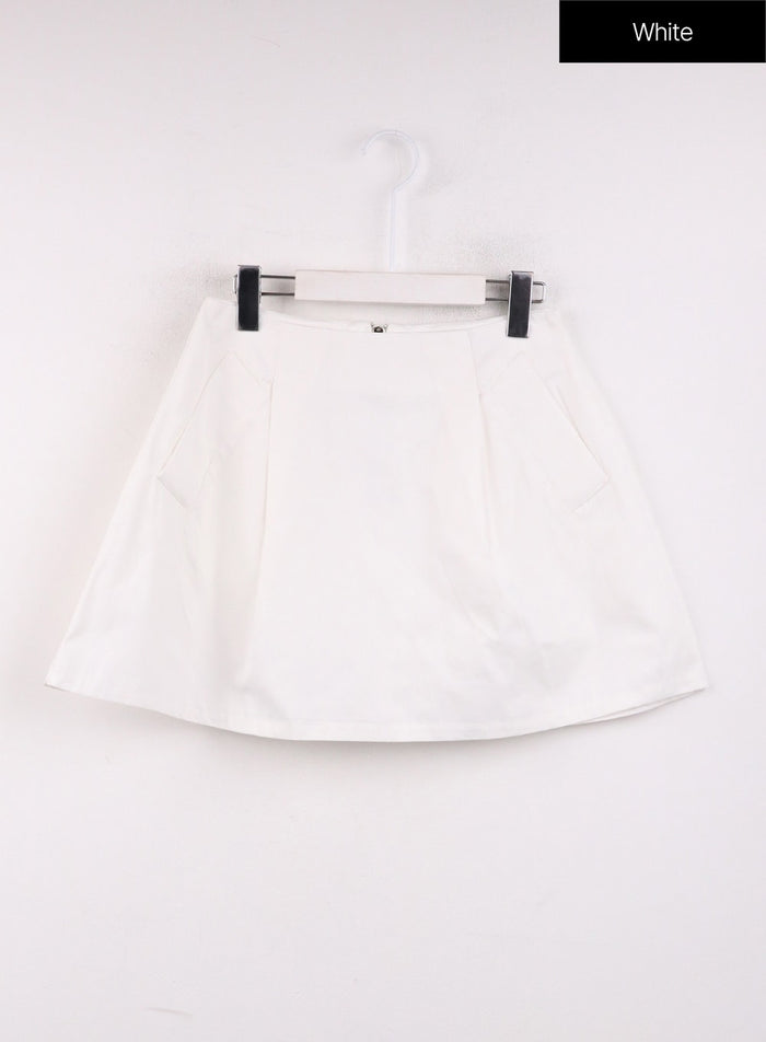 a-line-mini-skirt-oj424 / White