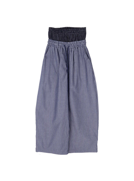 striped-sagging-wide-pants-ca514 / Blue