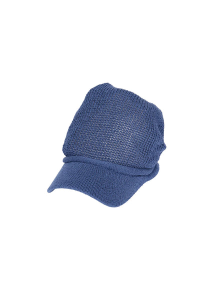 vintage-crochet-summer-hat-ca520 / Blue