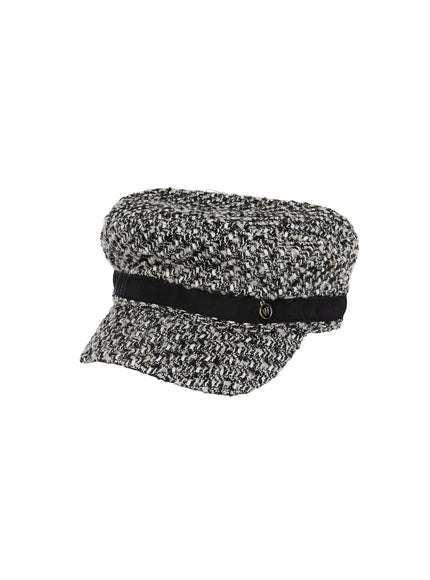 wool-tweed-newsboy-cap-cd517 / Gray