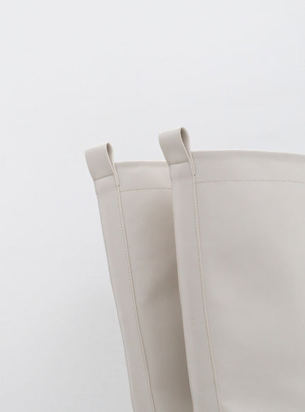 Basic Round Toe Wide Long Boots OS19