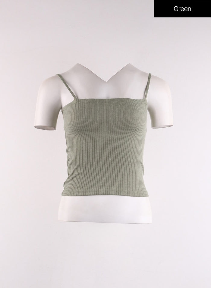 cropped-cami-top-cf401 / Green