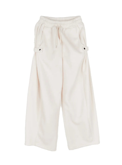 loose-fit-fleece-sweatpants-cn526 / Light beige