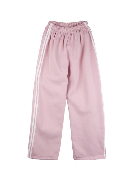 softtouch-wide-fit-sweatpants-od418 / Pink