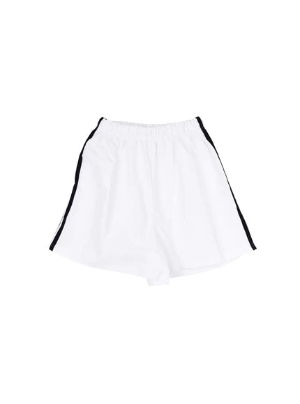 striped-athletic-shorts-ca524 / White