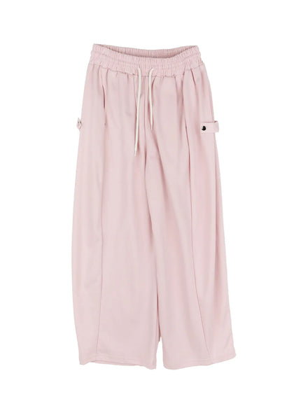 relaxed-fit-wide-leg-sweatpants-cg514 / Light pink