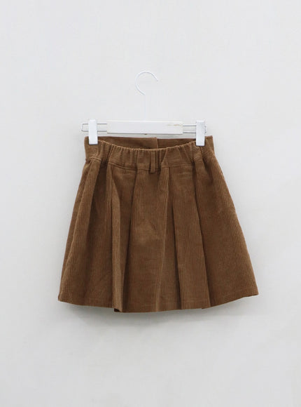 High Waist Pleated Mini Skirt BO12