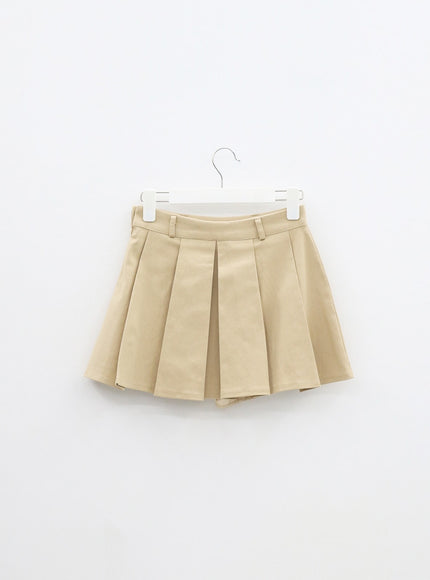 Pocket Pleated Mini Skirt BF315