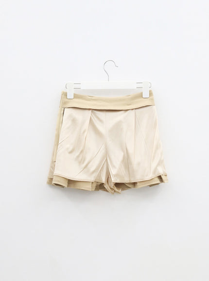 Pocket Pleated Mini Skirt BF315