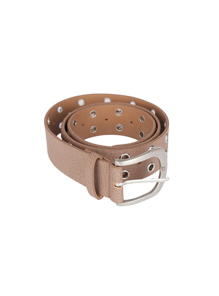 double-eyelet-belt-cu511 / Beige