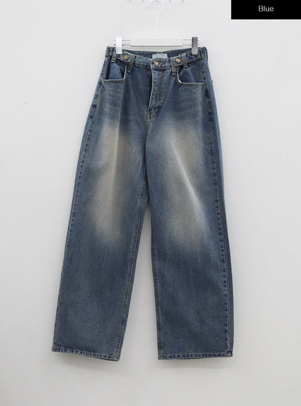 Mid-Wash Baggy Jeans BM321