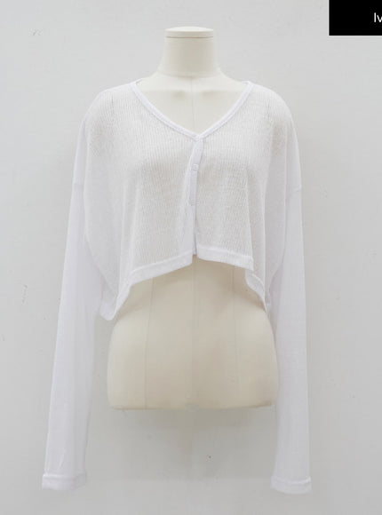 Summer Sheer Cropped Cardigan CJ07